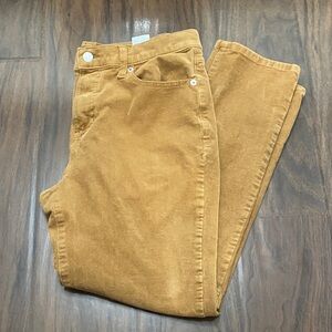 Banana Republic High Rise Slim Corduroy Straight Leg Pants